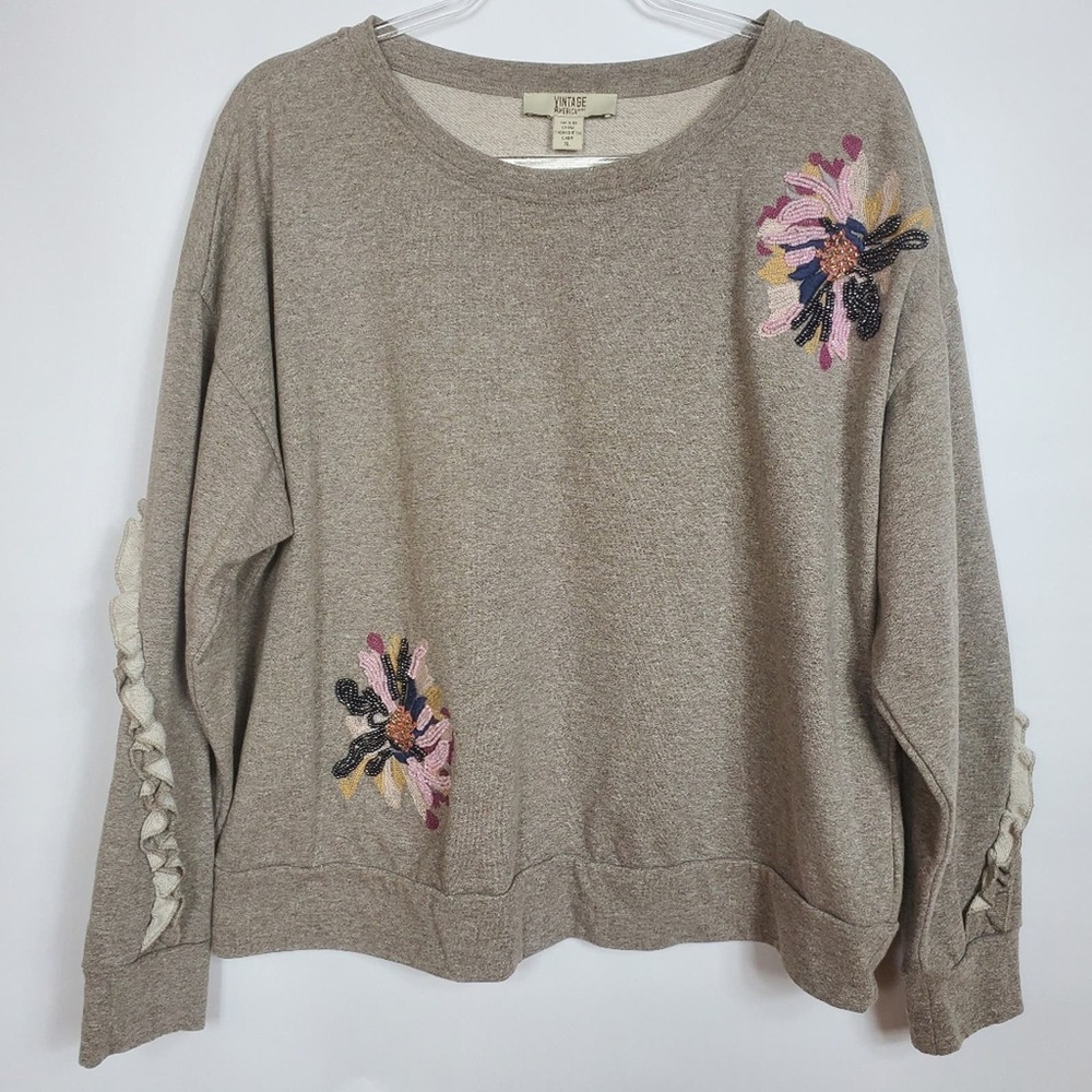 Vintage America Blues embellished french Terry XL